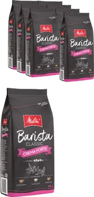 Produktbild von MELITTA Ganze Kaffeebohnen Barista Crema Forte 8 x 1 kg kräftig und vollmundig