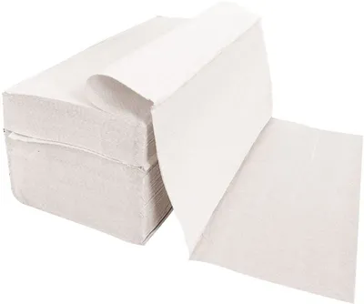 Image de Papier essuie-mains HYGOSTAR, 25 x 23 cm, pliage en V/pliage en ZZ, 2 plis, blanc naturel, 20 paquets de 200 feuilles