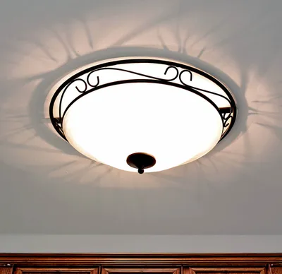 Productafbeelding van Rustieke D47 cm plafondlamp. Plafondlamp in landelijke stijl. 3 x E27 fitting. Lamp, verlichting