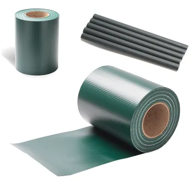 Obrázok produktu pre Fólia na plot nepriehľadná hrubá PVC obojstranná fólia na ochranu pred slnkom s nízkym odrazom 8 roliek á 70m x 19cm zelená