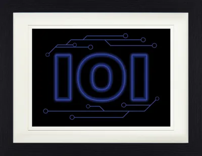 Produktbild von Gaming Gerahmtes Bild Mit Edlem Passepartout | Wand-Bilder | Im Bilderrahmen - 101 Logo (30 x 40 cm)