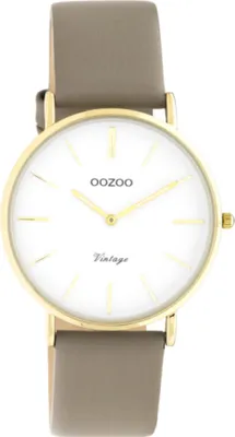 Immagine prodotto di Orologio da polso Oozoo in pelle marrone C20223 Serie Vintage da donna analogico al quarzo UOC20223