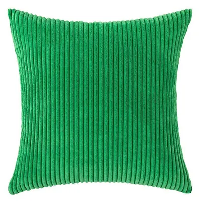 Immagine prodotto di Set di 2 federe per cuscini in velluto, 60x60 cm, verde scuro