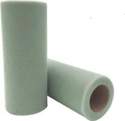 Image de Tulle 1 rouleau Tulle multicolore au mètre, Rouleau de tissu Tulle, 15cm x 22M ruban de tulle Tulle décoratif, Rouleau de tulle pour le bricolage Tutu Jupes Mariage Fête Décoration