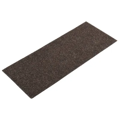 Image de Tapis d'escalier autocollants 15 pièces 60 x 25 cm Marron foncé Rectangulaire