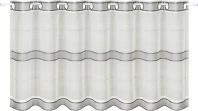 Produktbild von Gerster Bistro, Streifen B = 140 x H =50 cmHalbtransparent We Streifen weiß