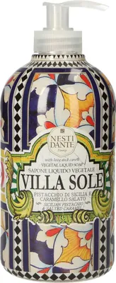 Produktbild von Nesti Dante Villa Sole Seife Pistacchio di Sicilia und Caramello Salato Seifenpumpe 500 ml