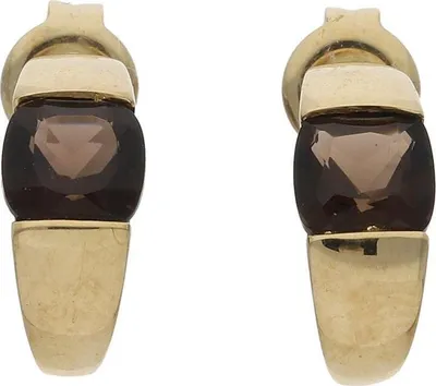 Produktbild von Ohrstecker Gold 333 Rauchquarz JL10-06-2651 JuwelmaLux