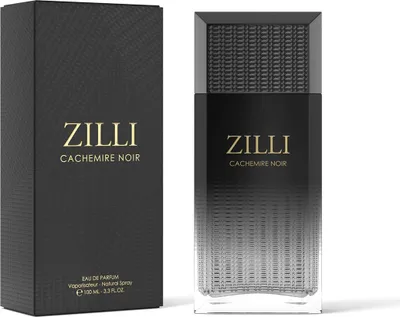 A product shot of a perfume bottle and its box.