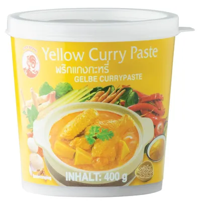 Zdjęcie produktu dla Cook Brand Pasta Curry żółta do prawdziwej kuchni azjatyckiej 400g