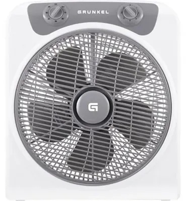 Produktbild von Grunkel BOXFAN, Haushalts-Lamellenlüfter, Weiß, Flur, Kunststoff, 64,5 dB, 30 cm