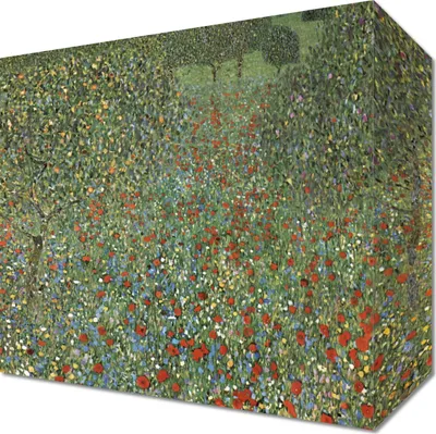 Obrázok produktu pre Obraz Mohnfeld, Gustav Klimt Vintage, 20 x 20 cm, do obývacej izby