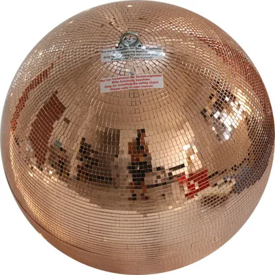Produktbild von Spiegelkugel 20cm - Discokugel - Echtglas - 10x10mm Spiegel - kupfer