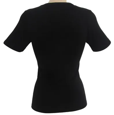 Produktbild von HERMKO 17815 2er Pack Damen kurzarm Shirt, Farbe:schwarz, Größe:36/38 (S)