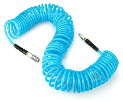 Obrázok produktu pre Vzduchová hadica 1/4" x 15 m, polyuretán, s rýchlospojkou, pre garáž