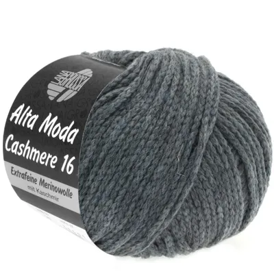 Produktbild von Lana Grossa ALTA MODA Cashmere 16 50 g supersoftes Kettengarn aus extrafeiner Wolle mit Kaschmir 110 m Farbe 025 - Dunkelgrau