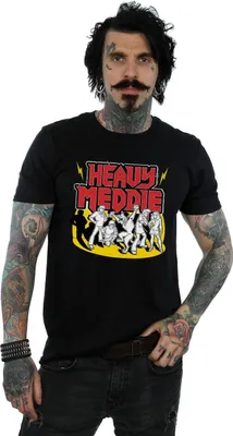 Image de Scooby Doo - T-shirt "Heavy Meddle" pour homme BI1330 (L) (Noir)