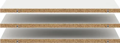 Produktbild von Catania 3 Böden 67 cm bis 140 cm Kleiderschrank weiß