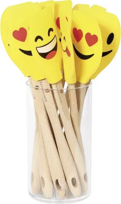 Image de Zassenhaus Spatule à pâte SMILEY assortie, hêtre 30,5 cm