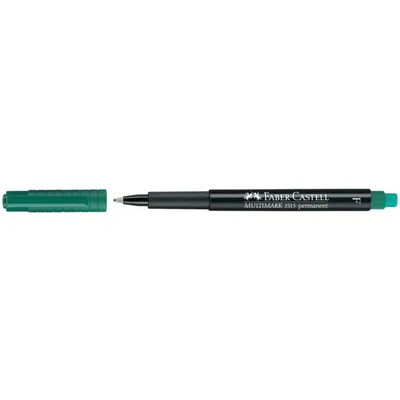Obrázok produktu pre FABER-CASTELL Marker Multimark permanent F grün 10Stk.