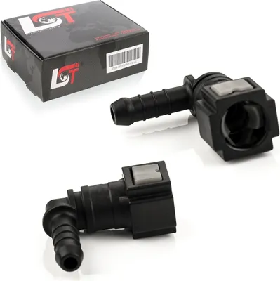 Produktbild von 2x Schnellverschluss Kraftstoffleitung Kupplung L-Stück 6,3x6mm für BMW MINI