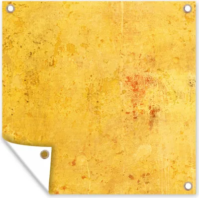 Obrázek produktu pro MuchoWow® Zahradní plakáty - Stěna - žlutá - kámen - 100x100 cm - Zahradní dekorace
