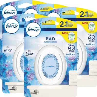 Produktbild von Febreze Bad Lufterfrischer Aprilfrisch - Raumduft (5er Pack)