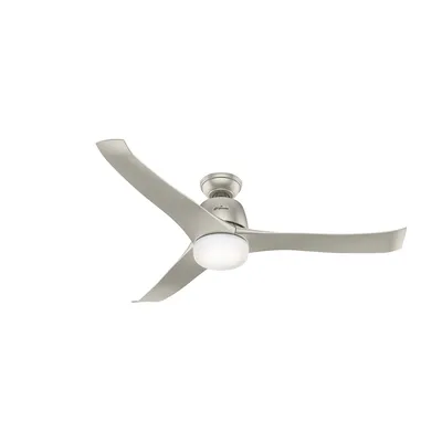 Zdjęcie produktu dla Wentylator sufitowy z oświetleniem i pilotem Harmony Nickel 137 cm