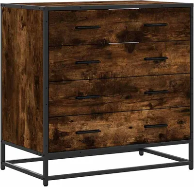 Obrázok produktu pre vidaXL Skrinka so zásuvkami z dymového duba 70x41x70 cm Materiál na báze dreva