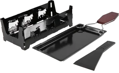 Obrázok produktu pre Prenosný nepriľnavý varič na syr raclette s grilovacím náradím s vodnou rukoväťou