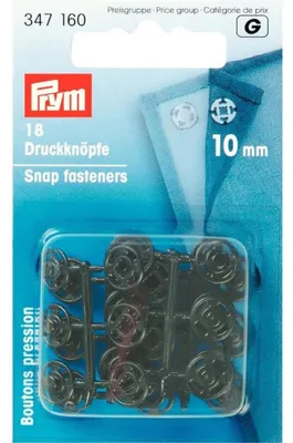 Produktbild von Annäh-Druckknöpfe KST schwarz 10 mm