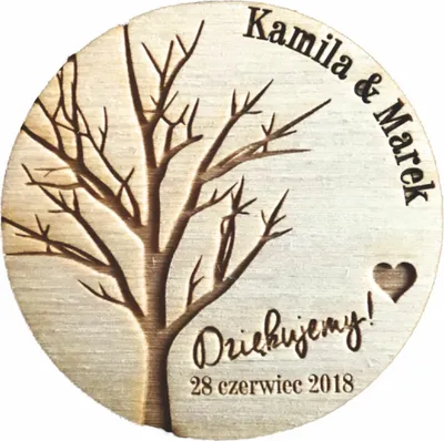 Produktbild von DANKE FÜR GÄSTE Hochzeit Taufe Magnetkreis