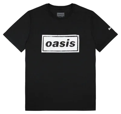Produktbild von Oasis - T-Shirt für Herren/Damen Uni, Logo RO17841 (XXL) (Schwarz), KI-generiertes Bild
