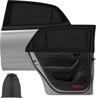 Obrázok produktu pre Slnečná clona auto 2 kusy, UV ochrana, univerzálna pre zadné bočné okná