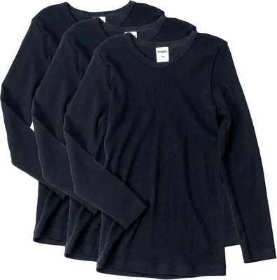 Image de T-shirts manches longues pour enfants - Lot de 3 - En Coton - Pour garçons et filles