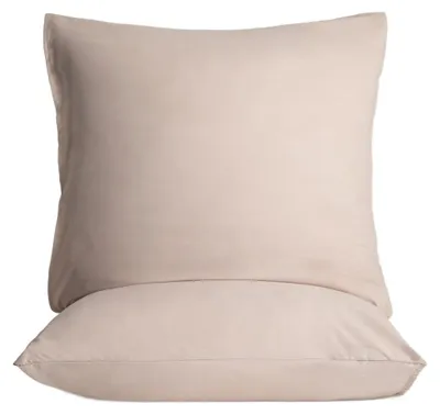 Produktbild von HOMLA MAISY Mikrofaser-Kissenbezügen beige 70x80 cm, 2er-Set