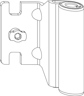 Produktbild von Maco Multi 54706 Bandwinkel AS/PVC 12/18-9 mm Fensterbeschlag 120 kg silber