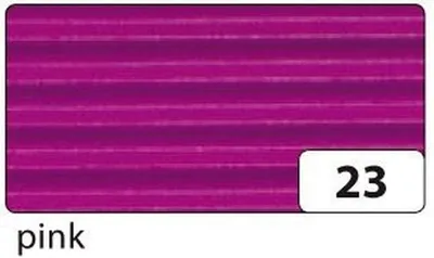 Zdjęcie produktu dla Folia 741023 Tektura falista do rękodzieła - 50 x 70 cm, różowa