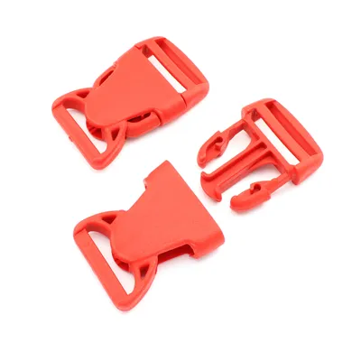 Produktbild von 10 Steckschnallen Rot 30mm Schnalle Kunststoffschnalle Steckverschluss