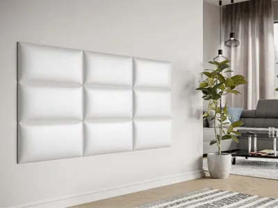 Obrázok produktu pre Čalúnený nástenný panel 60x30 PAG - biela