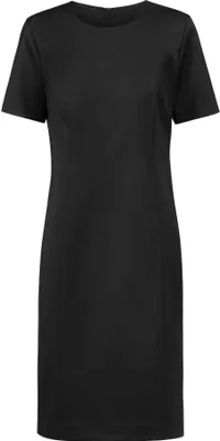 Produktbild von Greiff Corporate BASIC Damen Etuikleid Kurzarm Regular-Fit Schwarz 50