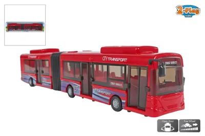 Zdjęcie produktu dla Harmonijka autobus 39 cm wielokolorowy plastik