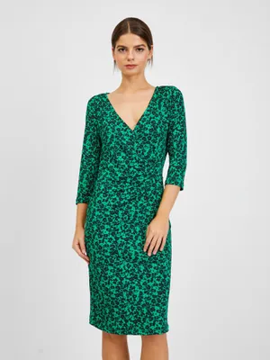 Produktbild von Orsay Schwarz-Grünes Damen Blumenkleid 411195867000__S