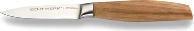 Produktbild von Echtwerk Classic Edition Schälmesser, Gemüse Messer, Gemüsemesser, Küchenmesser, Edelstahl / Rosenholz, Silber, 9 cm, EW-SM-0355