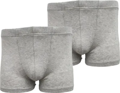Produktbild von 2x Herren Boxershorts Unterhosen Männer; Grau/L