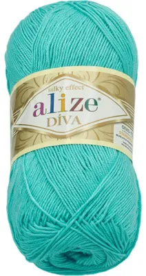 Produktbild von Garn DIVA - 100g / 350 m - Blau