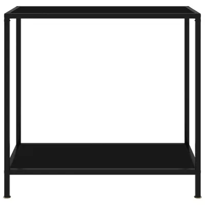 Immagine prodotto di Tavolo Consolle Nero 80x35x75 cm in Vetro Temperato