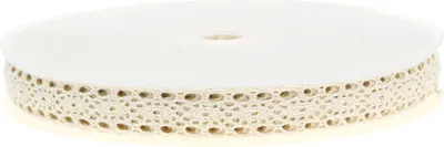 Produktbild von Dekoband Spitze Crème 16mm x 20m - Häkelspitze, Deko, Nähband, Hochzeit