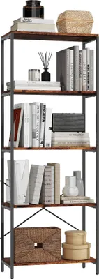 Produktbild von HOMCOM Bücherregal Standregal mit 5 Ebenen Büroregal offenes Aufbewahrungsregal
