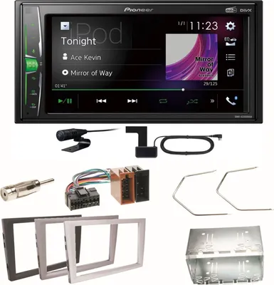 Produktbild von Pioneer DMH-A3300DAB Bluetooth Einbauset für Opel Omega B Meriva A Agila Vivaro